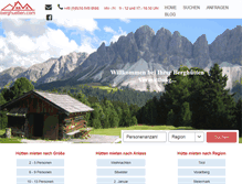 Tablet Screenshot of berghuetten.com
